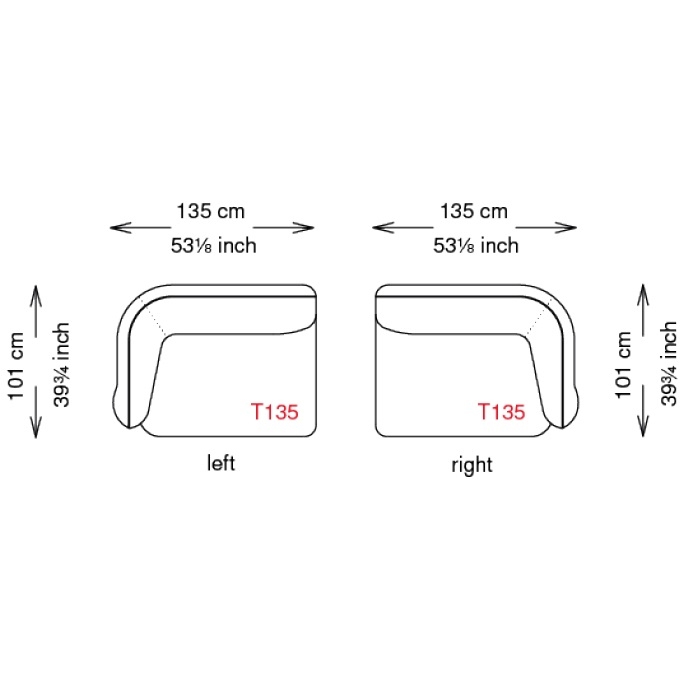 Baldwin_ 270 x 101 x H 73 cm