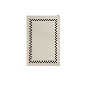 Carpretty Petit_ Check Border Anthracite / Creme