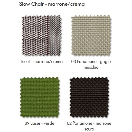 Slow Chair_ Marron / Crème