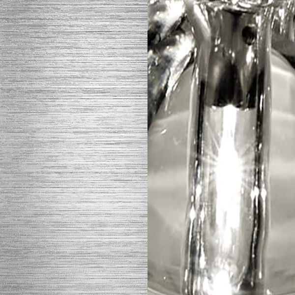 Brushed Nickel / Clear Crystal