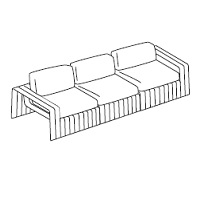 Frame 2_ 291 x 119 x H 40/70 cm (B18SS+B18SC+B18SD)