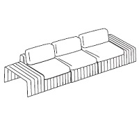 Frame 5_ 347 x 119 x H 70 cm (B18SCTS+B18SC+B18SCTD)