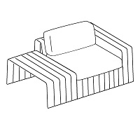 B18TD; 150 cm x 119 cm x H 70 cm