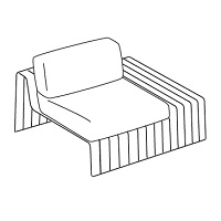 B18SCTD; 131 cm x 119 cm x H 70 cm