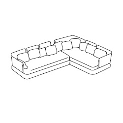 Cove 2_ 290 x 200 x H 35/65 cm (2xB25N+CUB25NE+2xB25SCS+B25SCD+3xB25SCA)
