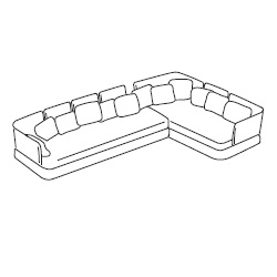 Cove 3_ 350 x 200 x H 35/65 cm (B25D+CUB25DE+B25N+CUB25NE+2xB25SCS+B25SCD+4xB25SCA)