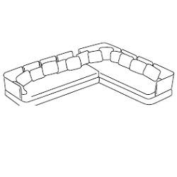 Cove 5_ 350 x 260 x H 35/65 cm (2xB25D+CUB25DE+B25SCS+B25SCD+5xB25SCA)