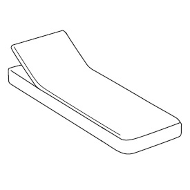 B25A; 210 cm x 90 cm x H 35 cm