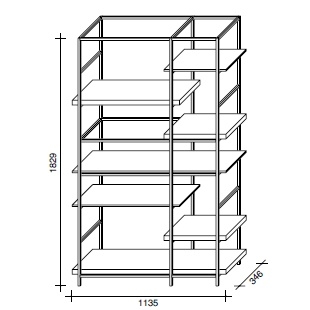 Plain_ A - 113.5 x 34.6 x H 182.9 cm