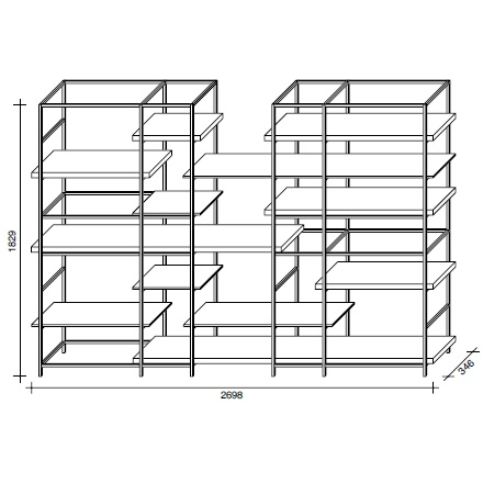 Plain_ B - 269.8 x 34.6 x H 182.9 cm