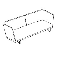 B39A_190 x 96 x H 67 cm