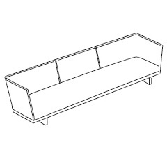 B39B_275 x 96 x H 67 cm