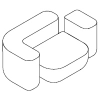 25A_150 x 100 x H 62 cm (DX)