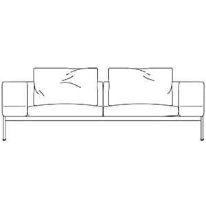 Lifesteel_ 200 x 105 x H 76 cm