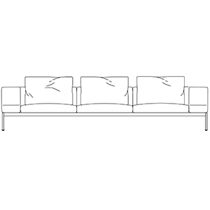 Lifesteel_ 275 x 105 x H 76 cm