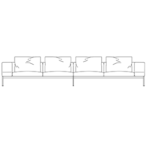 Lifesteel_ 355 x 105 x H 76 cm