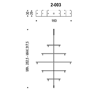 Airport_ 2 - 003_ 160 x 30 x H Min 252.5/Max 317.5 cm