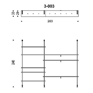 Airport_ 3 - 003_ 260 x 30 x H 240 cm