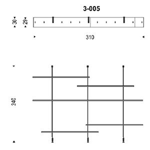 Airport_ 3 - 005_ 310 x 30 x H 240 cm
