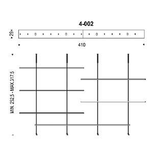 Airport_ 4 - 002_ 410 x 29 x H Min 252.5/Max 317.5 cm