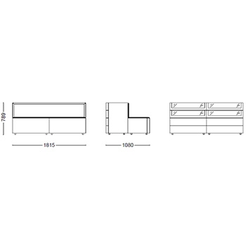 Hub 20_ 181.5 x 108 x H 78.9 cm
