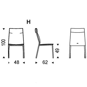 Isabel H_ 48 x 62 x H 100 cm