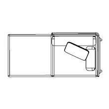 Frame 766SCR_180.5 x 91 x H 74.5 cm