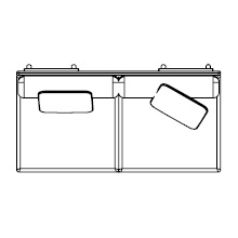 Frame 766SD_170 x 91 x H 74.5 cm