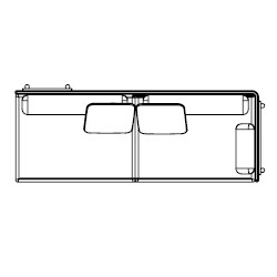 Frame 766MBR_230.5 x 91 x H 74.5 cm
