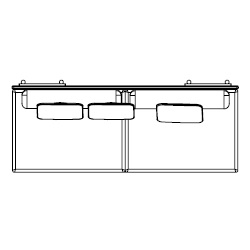 Frame 766MD_221.5 x 91 x H 74.5 cm