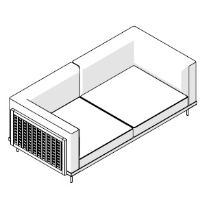 Belle Reeve 122 03_197 x 98.5 x H 70 cm