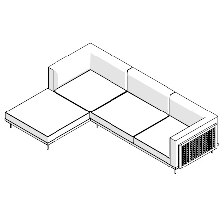 Belle Reeve 122 11L_292 x 193.5 x H 70 cm