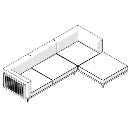 Belle Reeve 122 11R_292 x 193.5 x H 70 cm