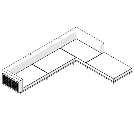 Belle Reeve 122 12R_387 x 288.5 x H 70 cm