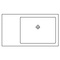 Square_80 x 45 x H 10 cm (L 481 DX)