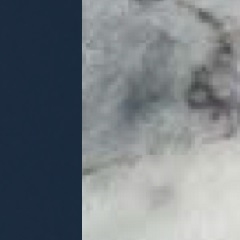 Laqué bleu/Marbre Ocean Storm 