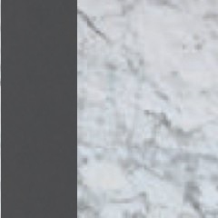 Laqué gris/Marbre Bianco Gioia brillant