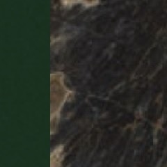 Laqué vert/Granit Geode