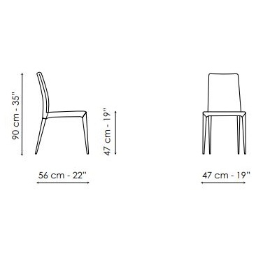 Bel Air Soft (Con cojín de respaldo) _ 56 x 47 x H 90 cm
