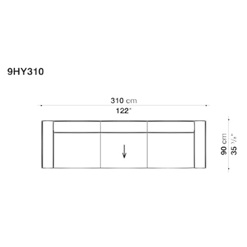 HYBRID 9HY310_310x90 cm