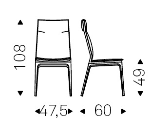 47,5 x 60 x H 108 cm