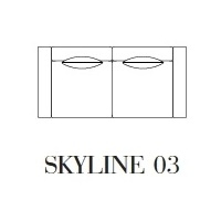 Skyline 03_ 222 x 105 x H 97.9 cm