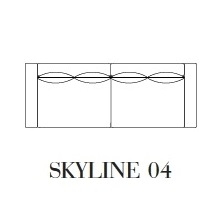 Skyline 04_ 282 x 105 x H 97.9 cm