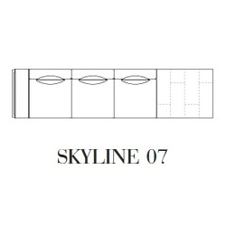 Skyline 07_ 426 x 105 x H 97.9 cm