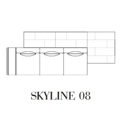 Skyline 08_ 426 x 165 x H 97.9 cm