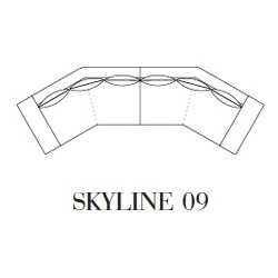 Skyline 09_ 421.5 x 148 x H 97.9 cm