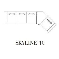 Skyline 10_ 486 x 182.5 x H 97.9 cm