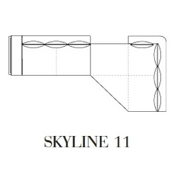 Skyline 11_ 416 x 205 x H 97.9 cm