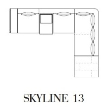 Skyline 13_ 376 x 290 x H 97.9 cm