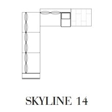 Skyline 14_ 400 x 417 x H 97.9 cm